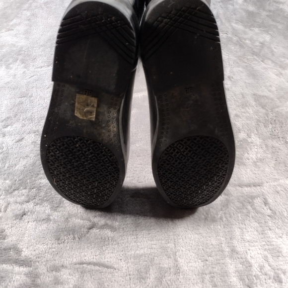 Tory Burch Marion Tall Quilted Rain Boots Riding Boots BLACK SIZE 8 B - Picture 8 of 11